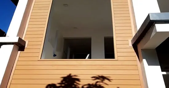 Teak WPC exterior wall cladding
