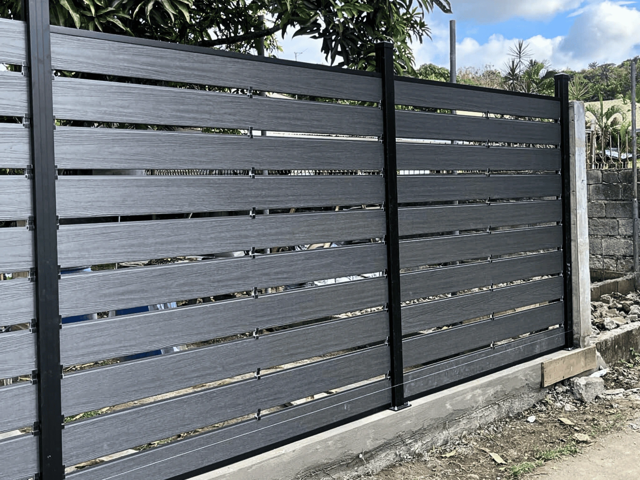 Modern WPC fence design